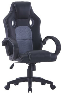 VidaXL Gaming Chair Leatherette Gray