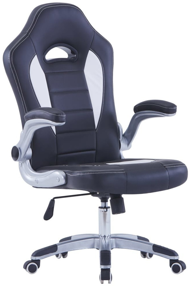 VidaXL Gaming Chair Leatherette/Metal Black/Gray