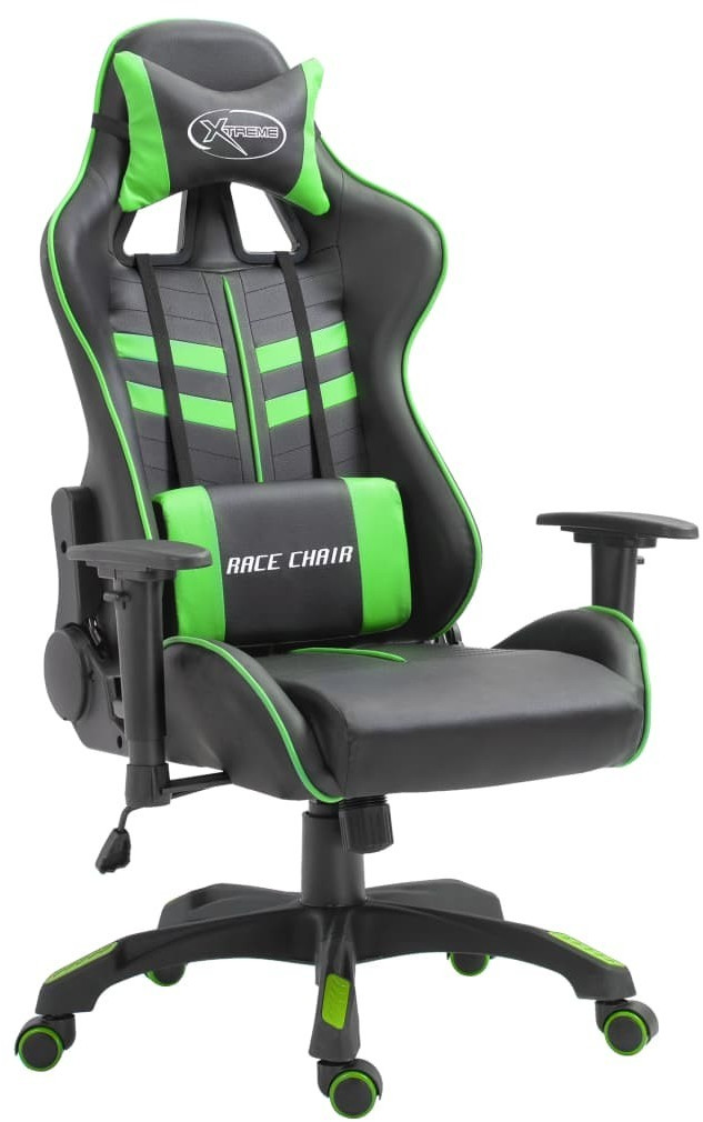VidaXL Gaming Chair PU Green (20195)