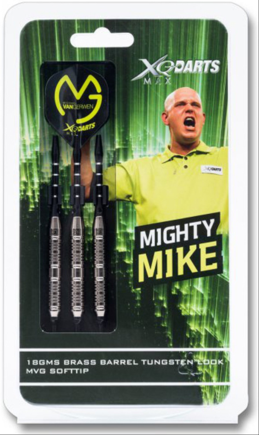 XQMax Michael van Gerwen brass tungsten coated dartset 18 grams softtip