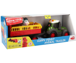 Trecker... Traktor für Kinder ab 1 Jahr Dickie Toys Happy Fendt Animal Trailer 