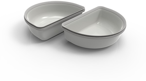 SureFeed Half Bowls Grey