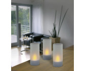 Duni Kerzenhalter Bliss silber aus Metall für Maxi-Teelichte oder LED 140x75mm