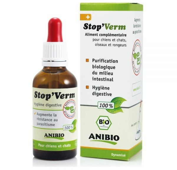 Anibio Stop'Verm Vermifuge naturel 50 ml