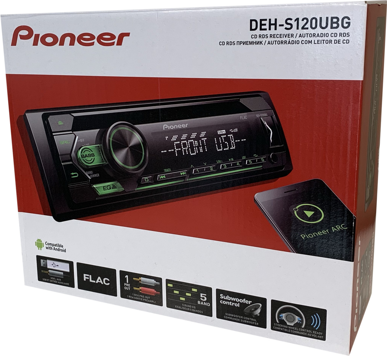 Oferta Autoradio Pioneer DEH-S120UBG con iluminación verde