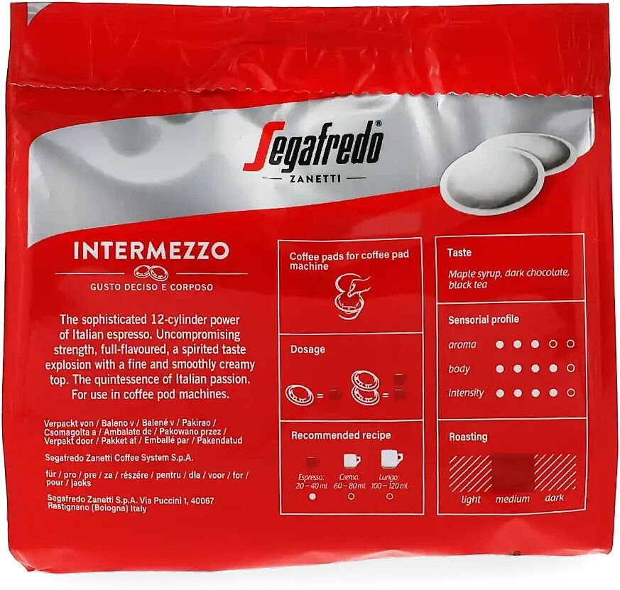 Segafredo Segafredo Intermezzo Coffee Pads - alternate view