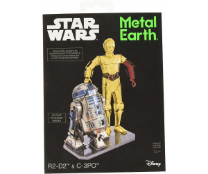 STAR WARS Set C-3PO R2D2 in Geschenkbox Metal Earth 