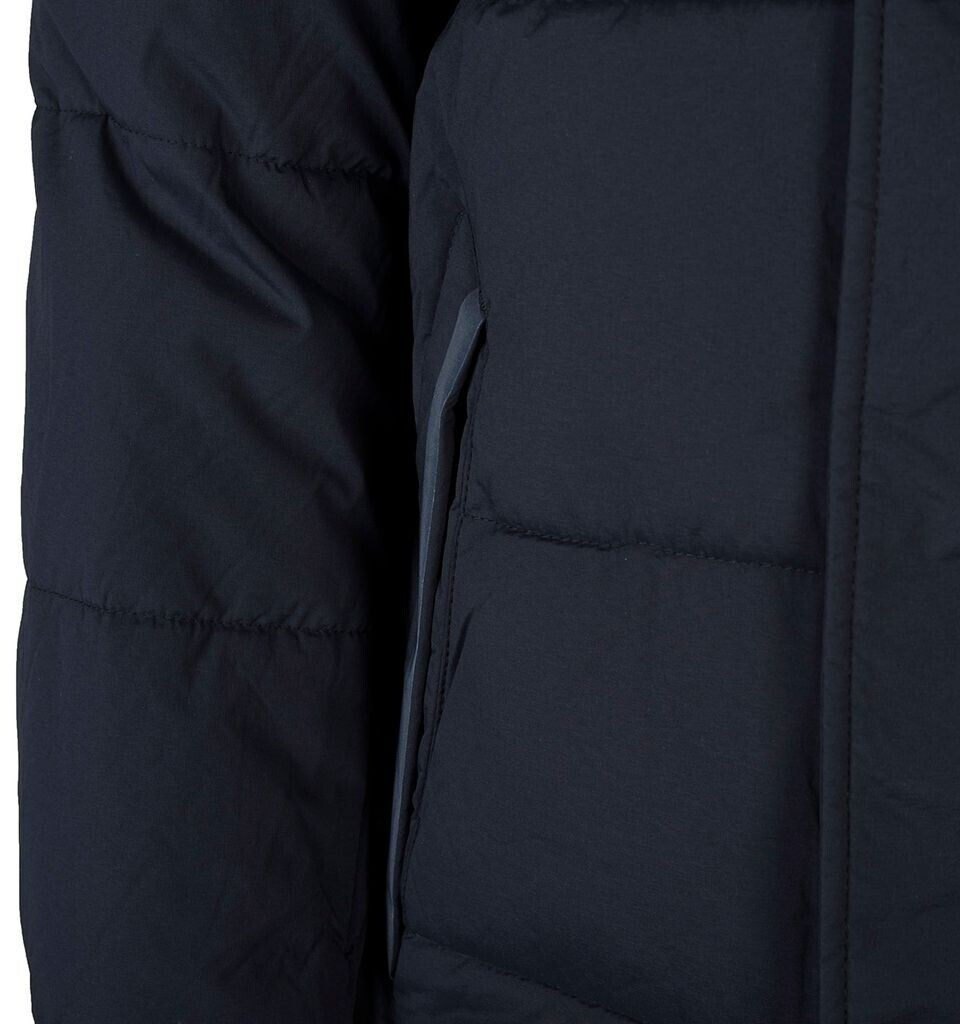 Tommy hilfiger stretch nylon hooded bomber jacket in navy hotsell