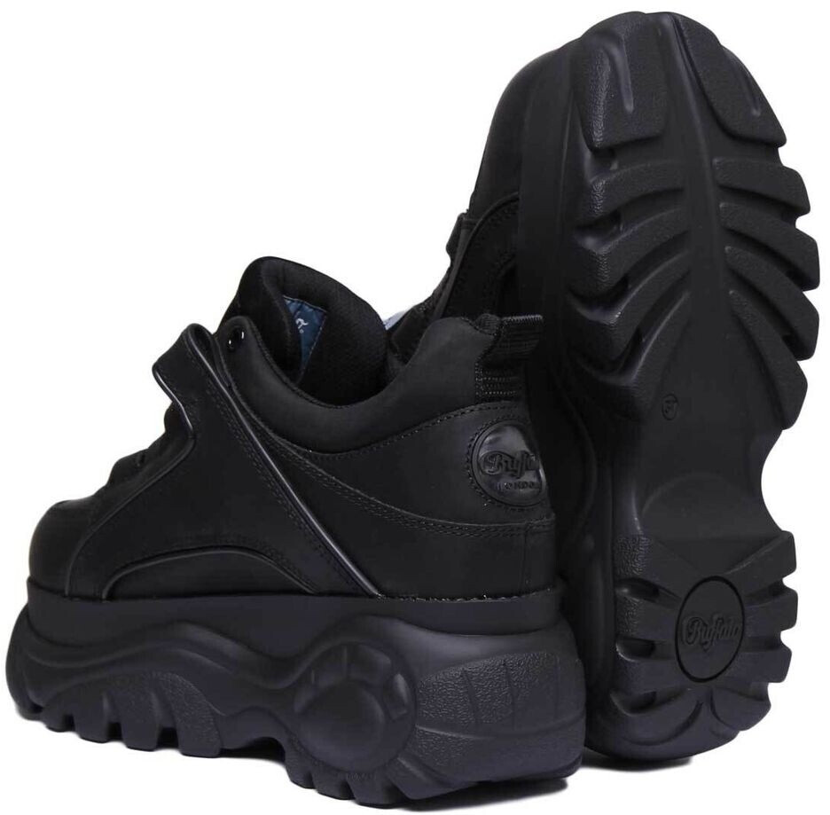 Buffalo classic low leather black hot sale