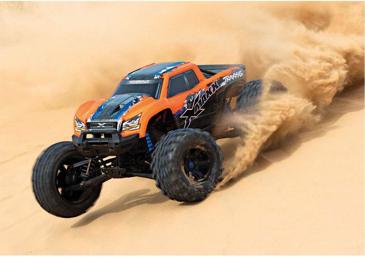 Traxxas 8671 3.8 Inch Orange Wheels - 17mm Hex Replacement For 1/10 Scale RC Vehicles
