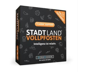 DENKRIESEN Stadt Land Vollpfosten® - Gioco Da Tavolo Ufficiale, 360 Categorie, Gioco Di Squadra Per Feste, Dai 12 Anni, 4-12 Giocatori