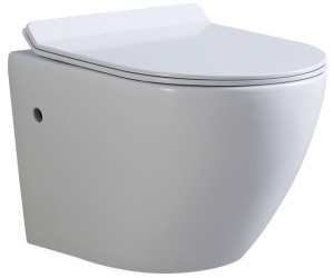 i-flair WC Franco Wand-WC spülrandlos inkl Toiletten Sitz mit Softclose 