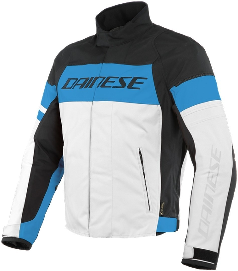 Dainese Blouson Saetta D-Dry blanc/bleu/noir