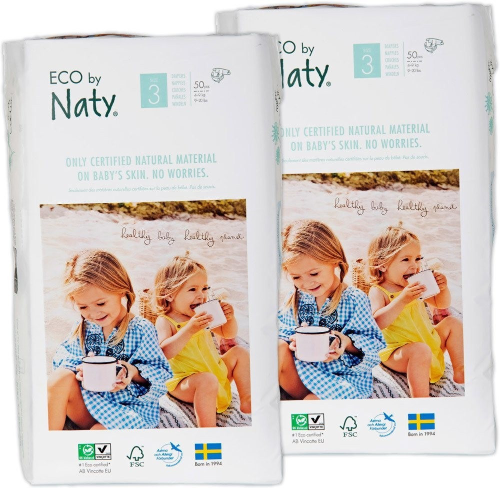 Naty Eco Size 3 (4-9 kg) 100 pcs
