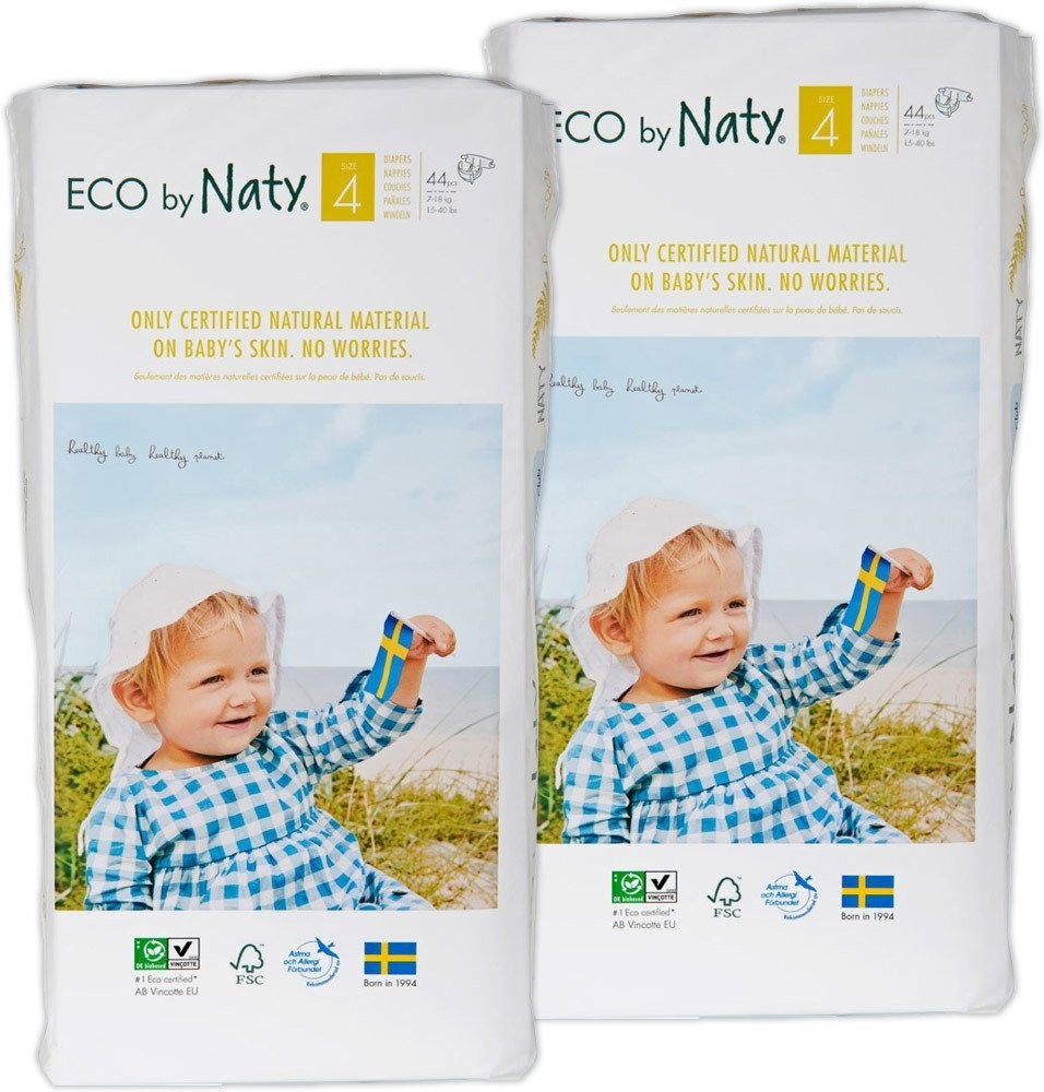 Naty Eco Size 4 (7-18 kg) 88 pcs