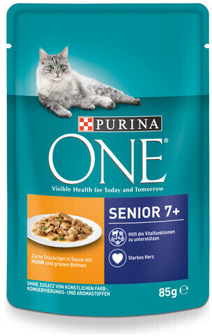 Purina ONE Senior 7+ Wet Chicken & Beans 24x85g