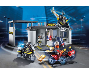 Playmobil - City Action - Quartier Général Transportable Policiers D'élite  à Prix Carrefour