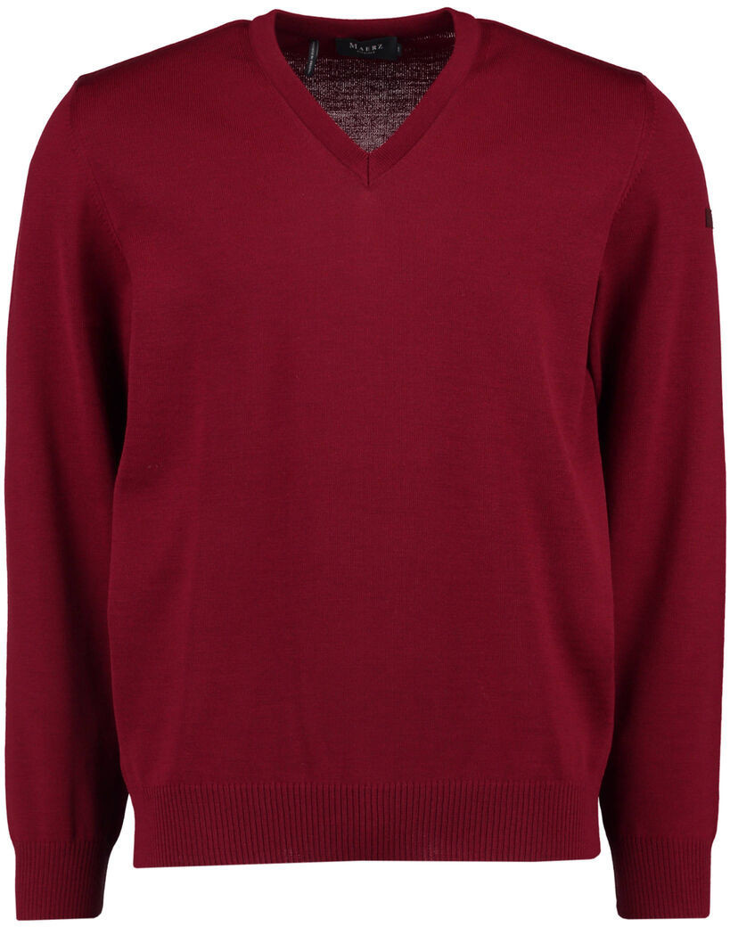 Maerz V-Pullover Superwash Classic Fit (490400-495) red