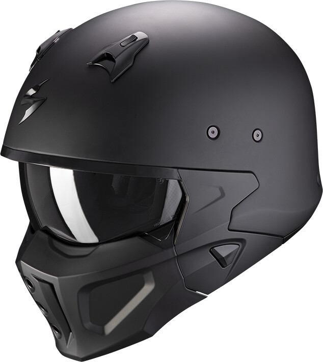Photos - Motorcycle Helmet Scorpion Covert-X Solid Matt Black 