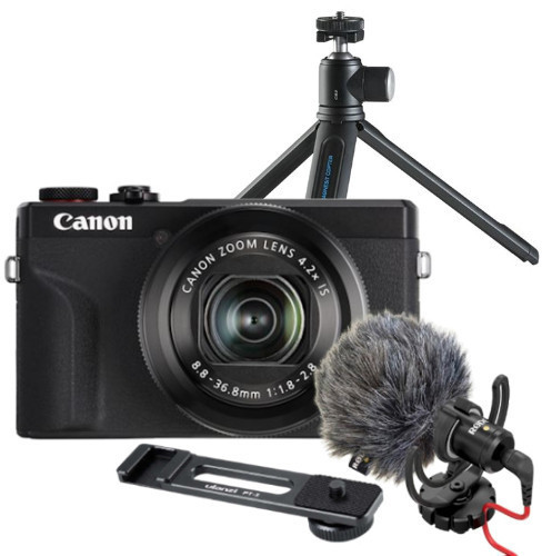 Canon PowerShot G7X Mark III Vlog-Kit black