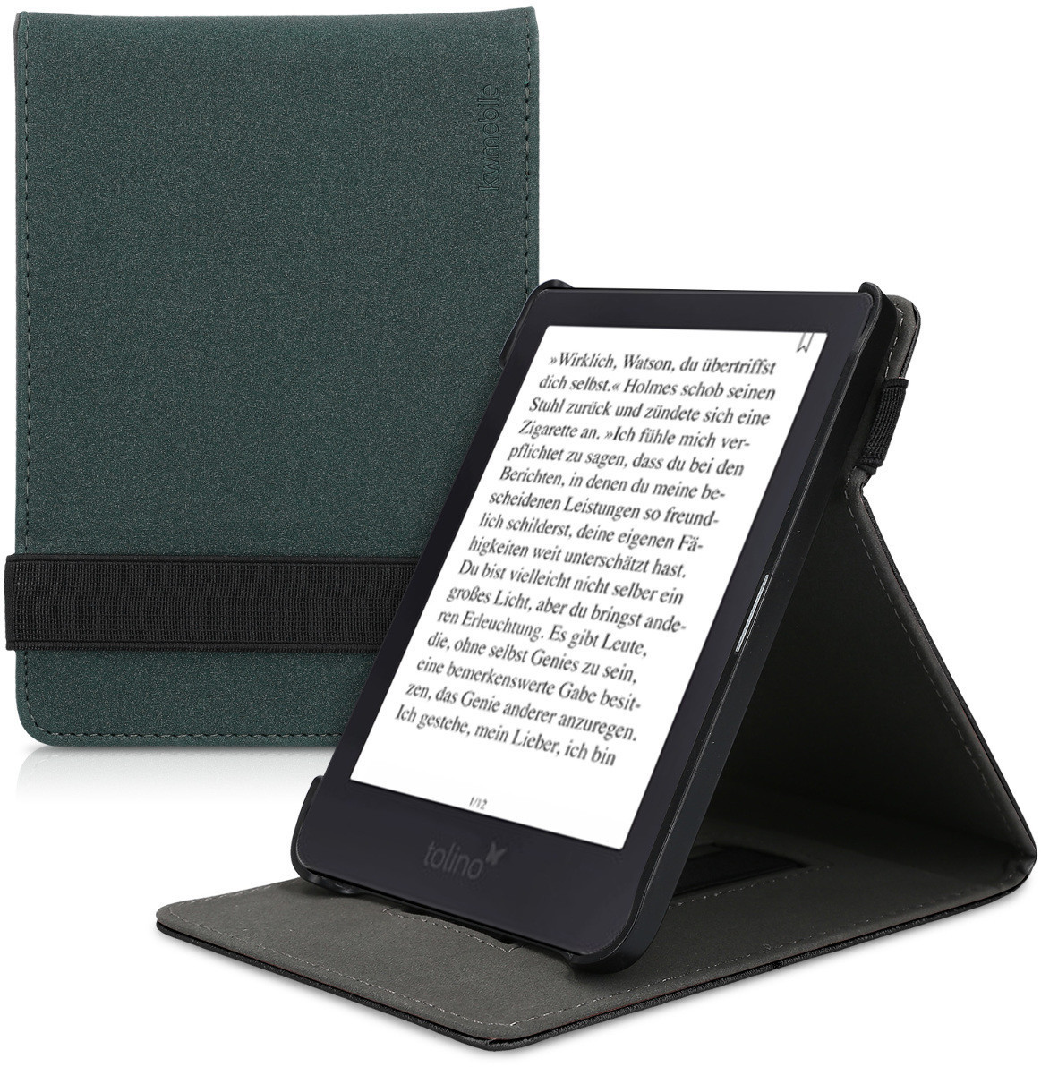 kwmobile Case Tolino Shine 3 darkgreen (47830.8)