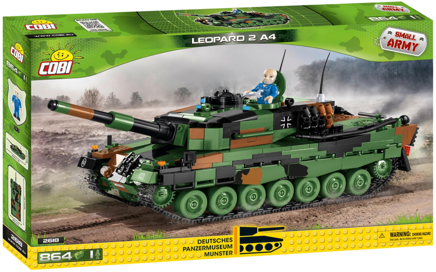 Jeux de construction - Char Leopard 2 A4 - 864 pièces - 1 figurine 1/35  Cobi - Cdiscount Jeux - Jouets
