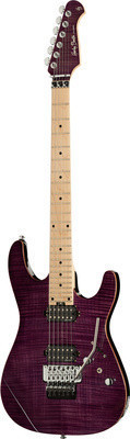 Harley Benton Fusion-II HH FR MN FPU Flame Purple