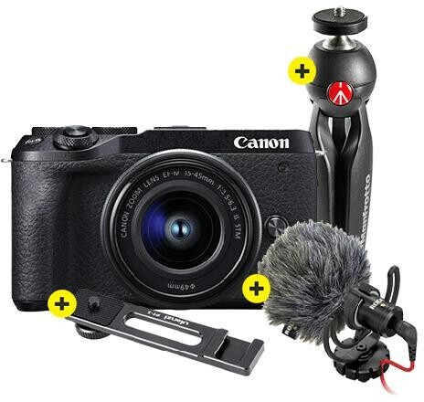 Canon EOS M6 Mark II + 15-45mm Vlogger Kit