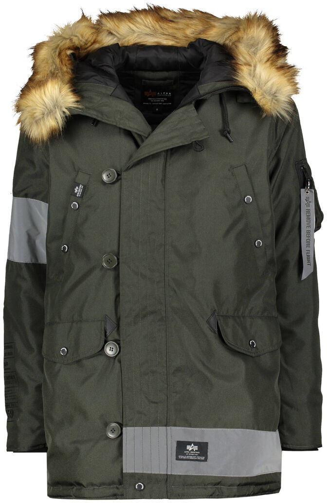 Alpha Industries N-3B Reflective Stripes black olive