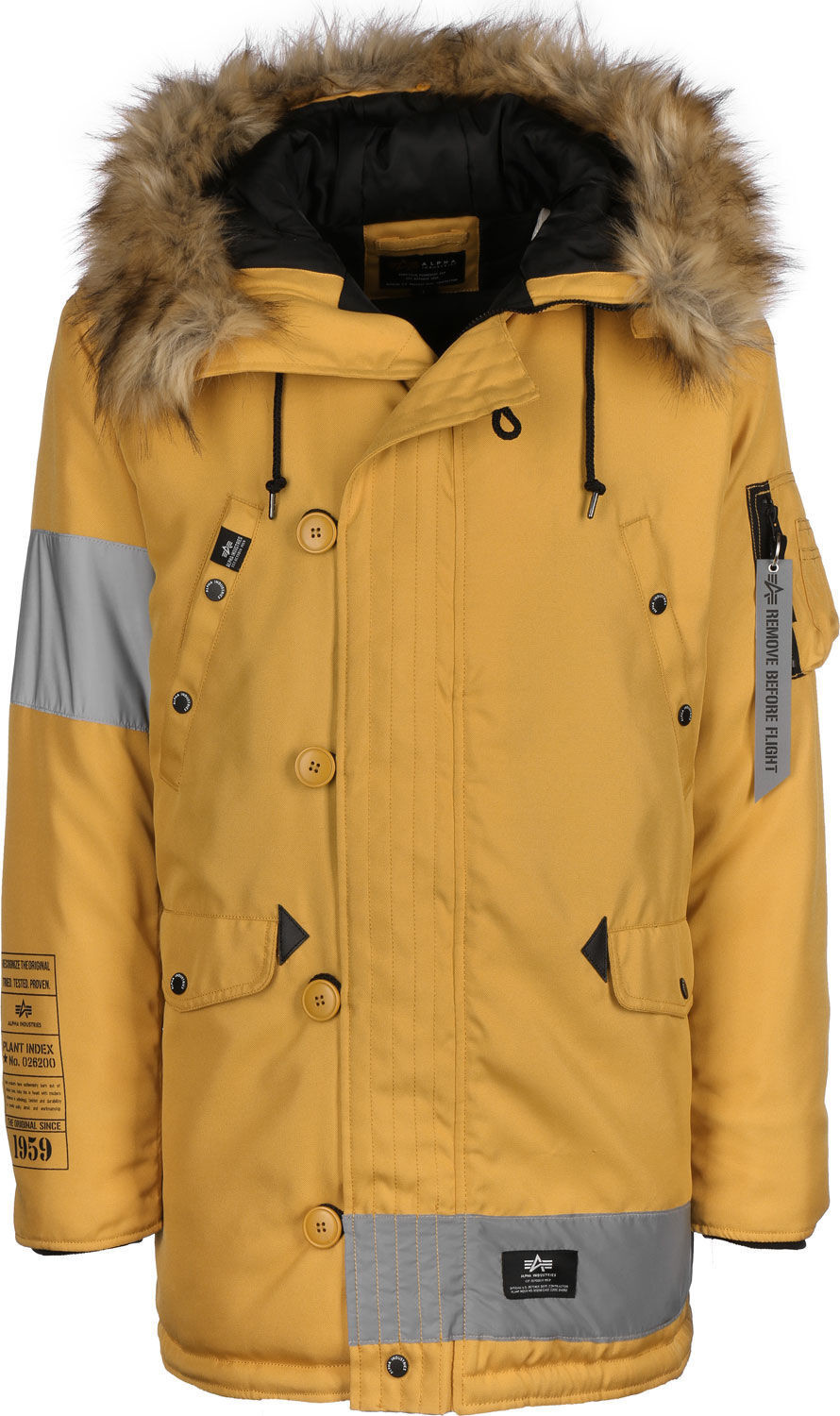 Alpha Industries N-3B Reflective Stripes wheat