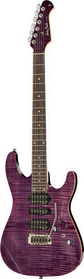 Harley Benton Fusion-II HSH EB FPU Flamed Purple