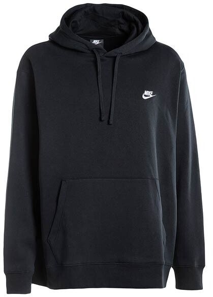 Nike club fleece hoodie black sales