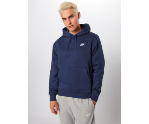 nike men's sportswear club fleece hoodie midnight navy