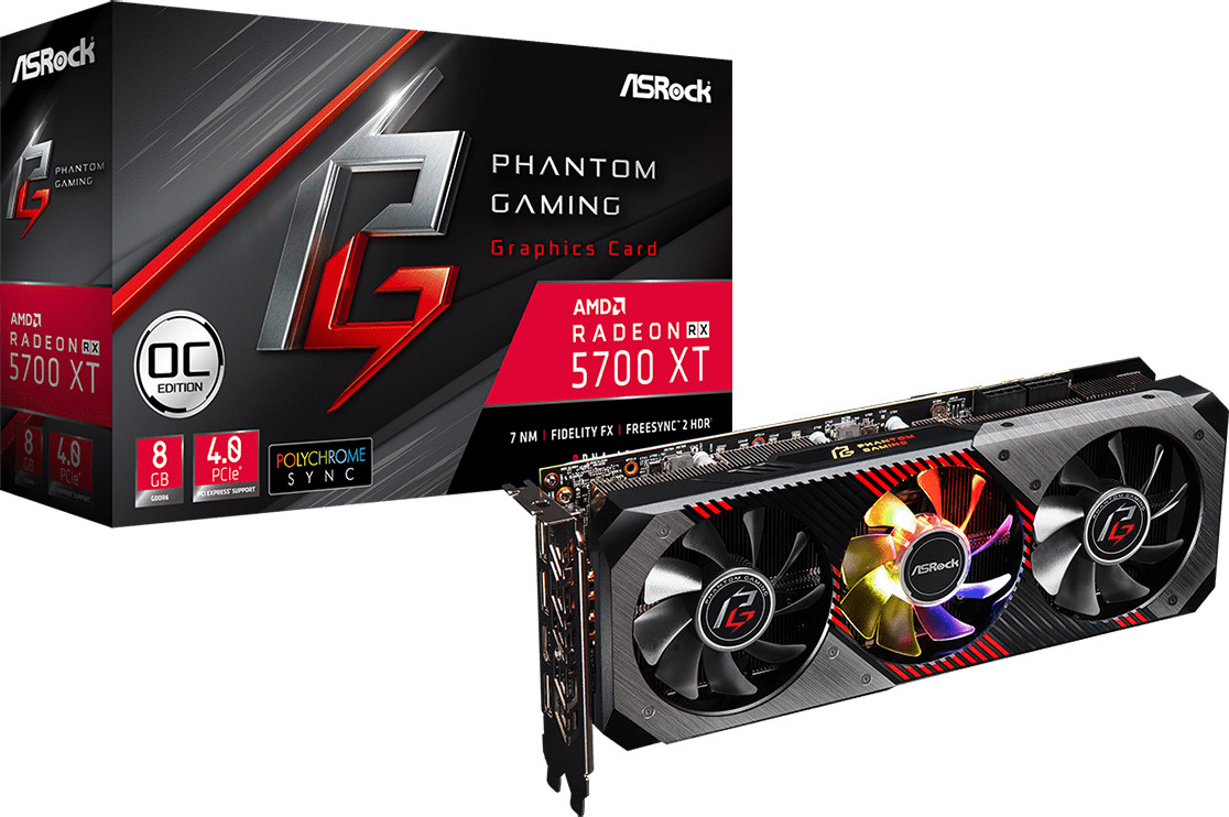 ASRock Radeon RX 5700 XT Phantom Gaming 8GB GDDR6
