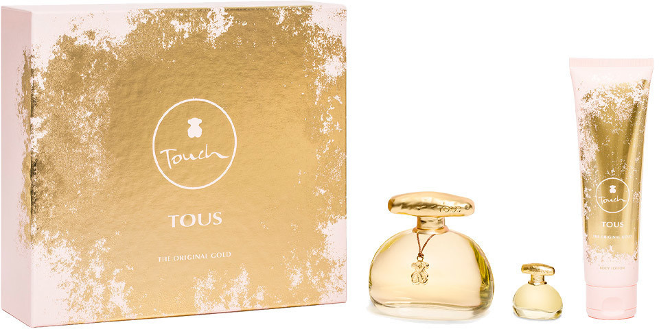 Tous Touch The Original Gold Set (EdT 100 ml + EdT 4,5 ml + BL 150 ml)