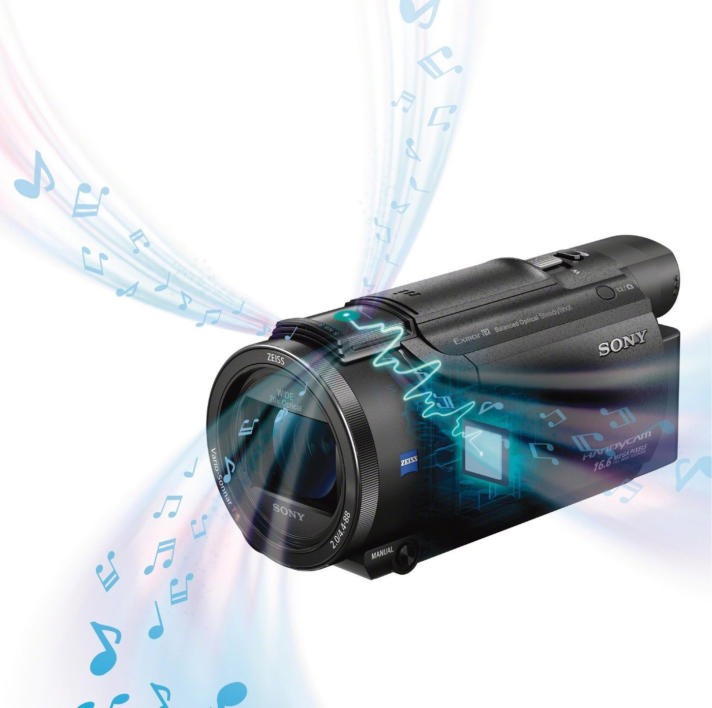 Sony FDR-AX53 – Kit 3 Filtri Per Obiettivo 55mm (UV, Polarizzatore, FL-D) Con Custodia E Panno In Microfibra – Optics+