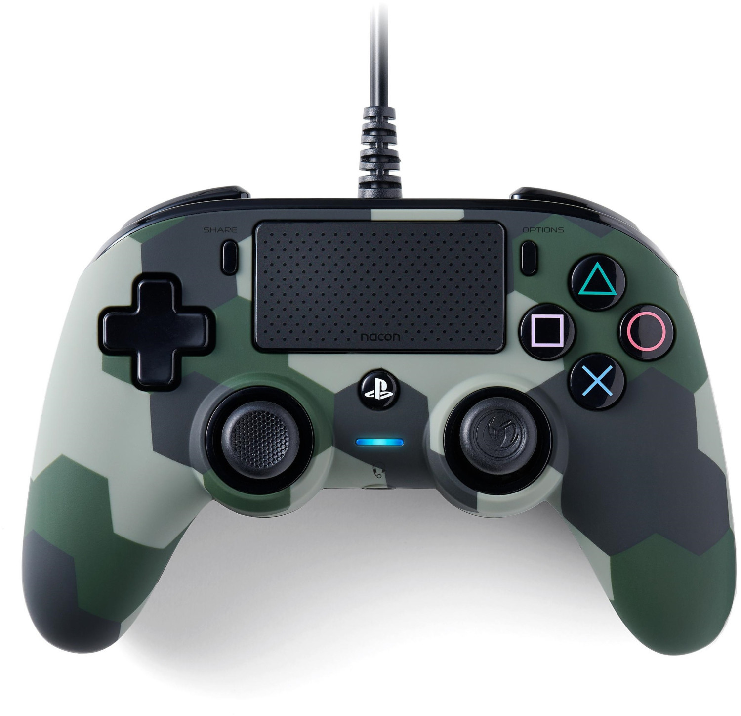 Nacon Wired Compact Controller camouflage vert