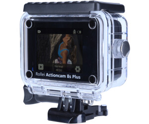 Loop Funktion I Wasserdicht bis 10m Slow-Motion Bildstabilisierung Rollei Action-Cam 8s Plus I 4K 60fps Unterwasserkamera mit Selfie-Display Zeitraffer 