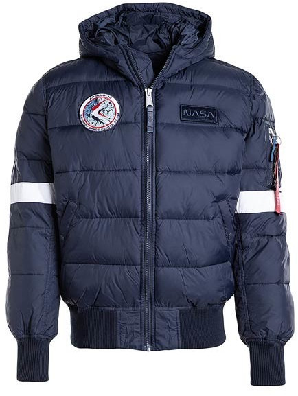 Alpha Industries Hooded Puffer FD NASA rep. blue (198121-07)