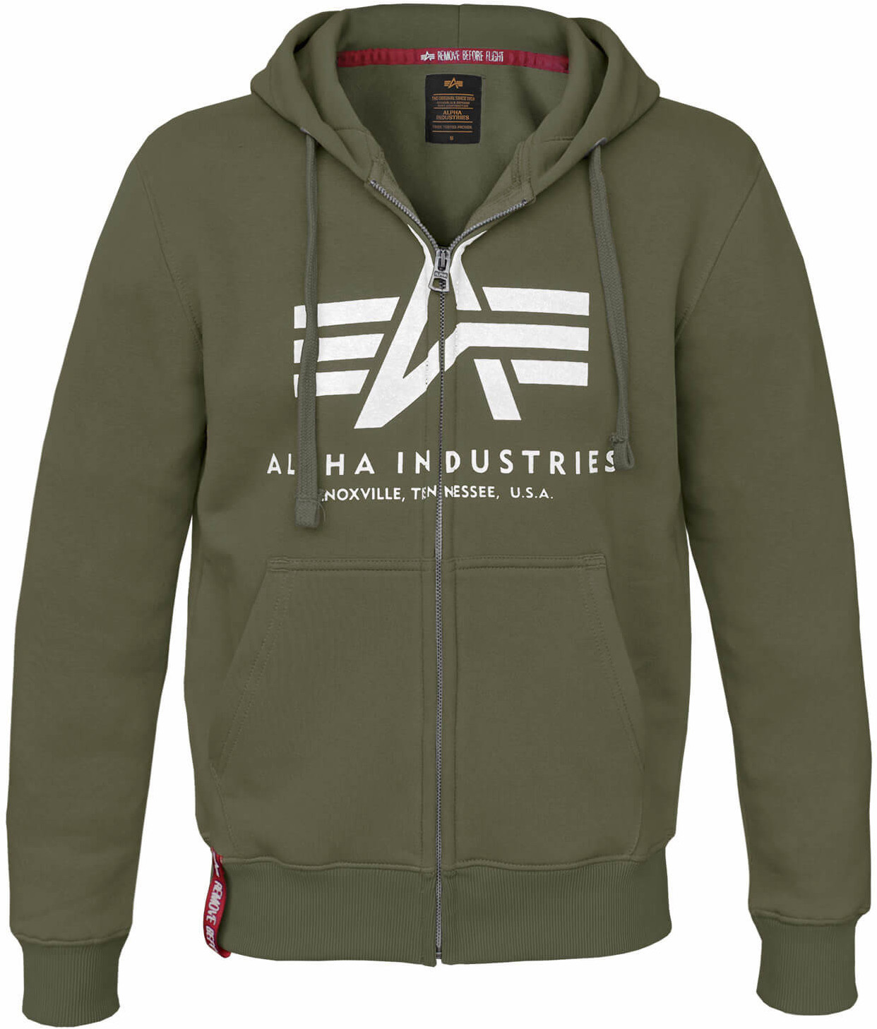 Alpha Industries Basic Zip Hoody green (178325-257)