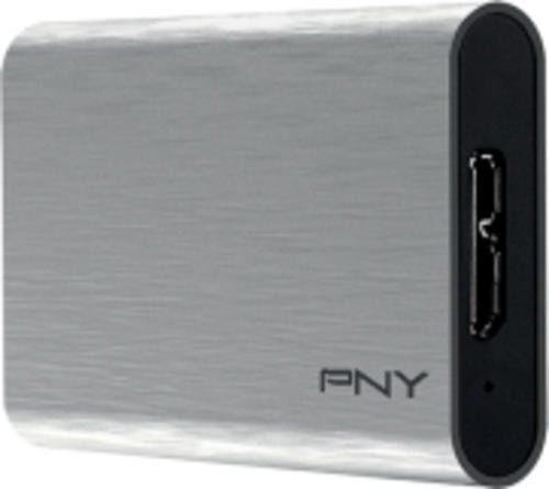 PNY Elite USB 3.0 Portable SSD 960 Go argent