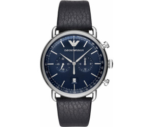 Emporio armani aviator hot sale blue watch