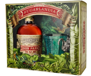 Don Papa Rum 40% € Geschenkset | Preisvergleich ab Glas mit 82,90 bei 0,7l