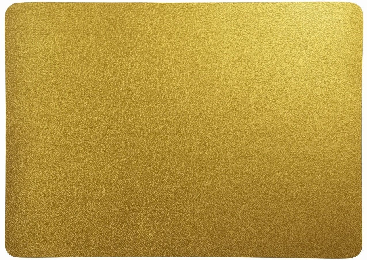 ASA Leather placemat 33 x 46 cm gold
