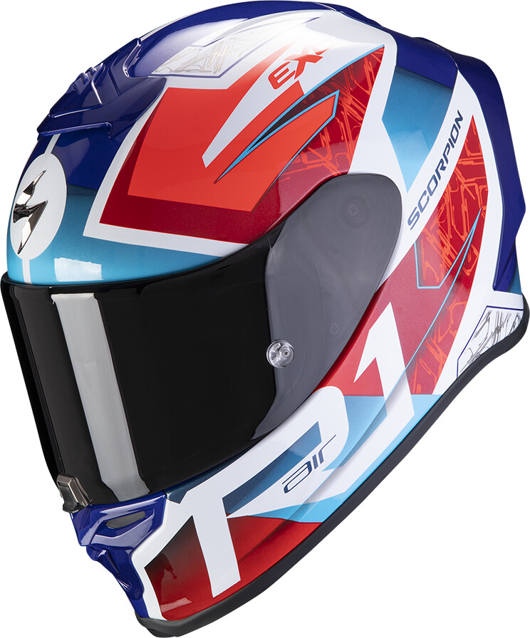 Scorpion Exo R1 Air infini blanc/rouge/bleu