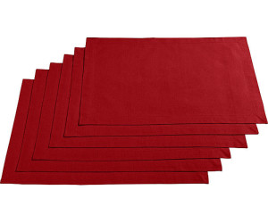 REDBEST Tischset Platzset 30x45 cm rot ab 16,99 € | Preisvergleich bei | Tischsets