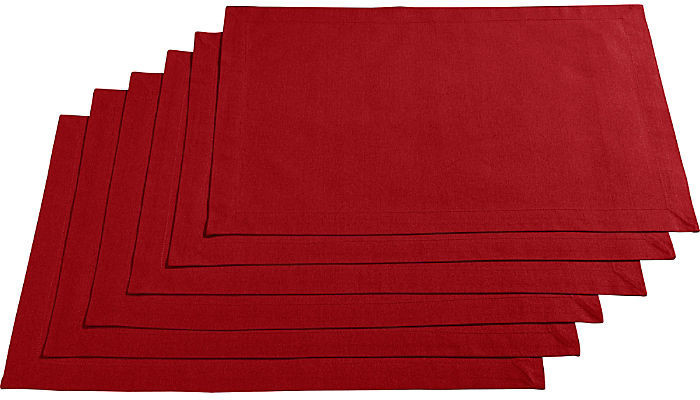REDBEST Tischset Platzset 30x45 cm rot ab 16,99 € | Preisvergleich bei