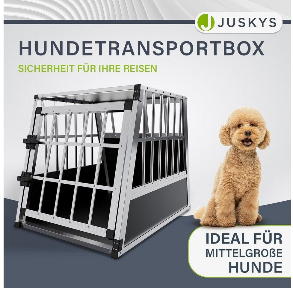 Juskys Hundetransportbox L schwarz ab 73,95 € | Preisvergleich bei