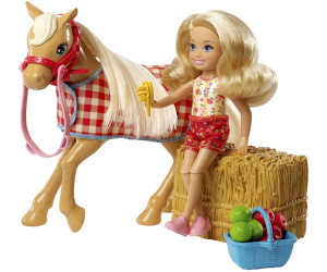 Barbie chelsea and hot sale horse
