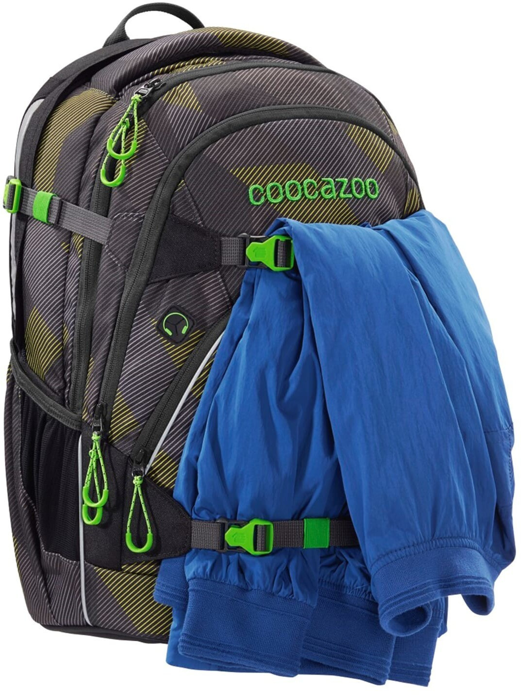 Coocazoo Astuccio PencilDenzel Polygon Bricks Blu - Portapenne Con Scomparto Orario E Portapenne Rimovibile, Per Scuola - 2